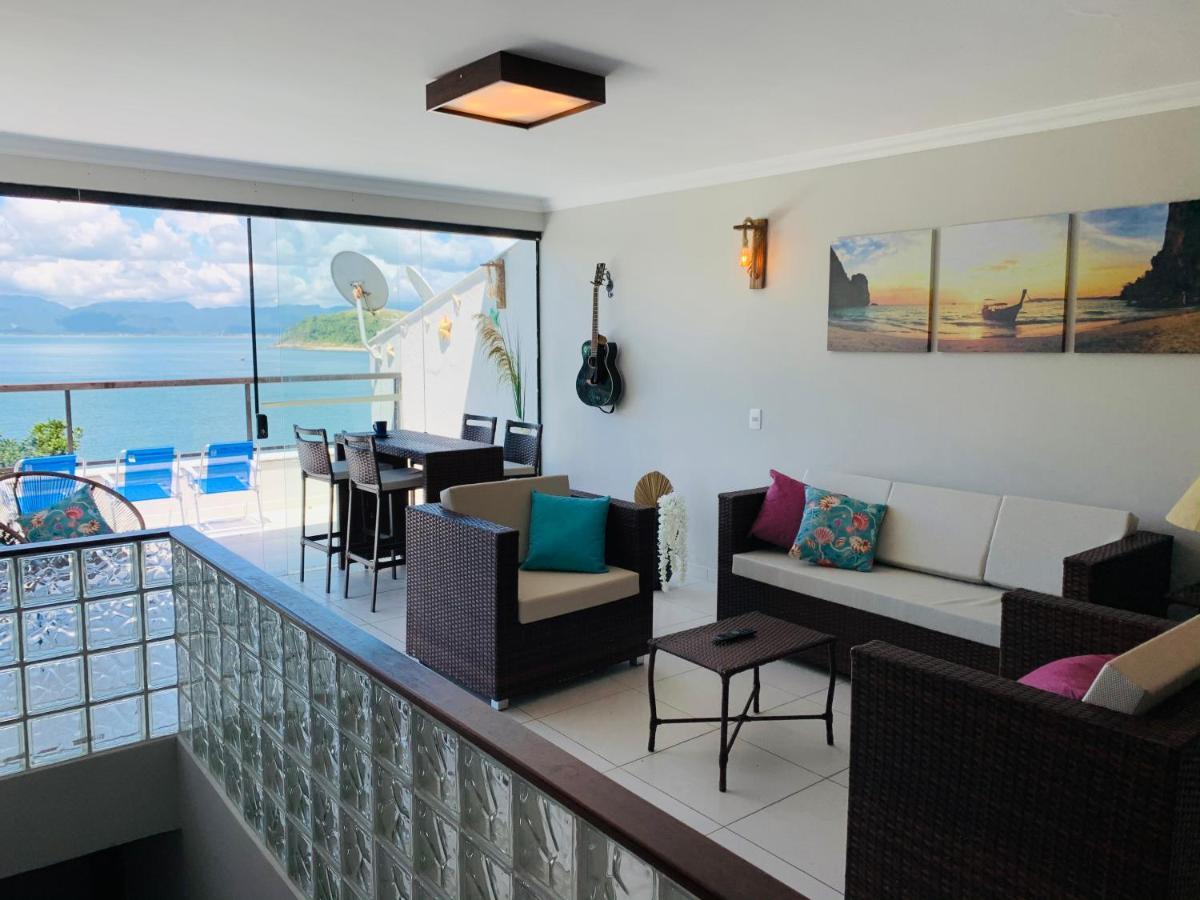 Lindo Duplex Pe Na Areia Com Praia Privativa คารากัวตาตูบา ภายนอก รูปภาพ