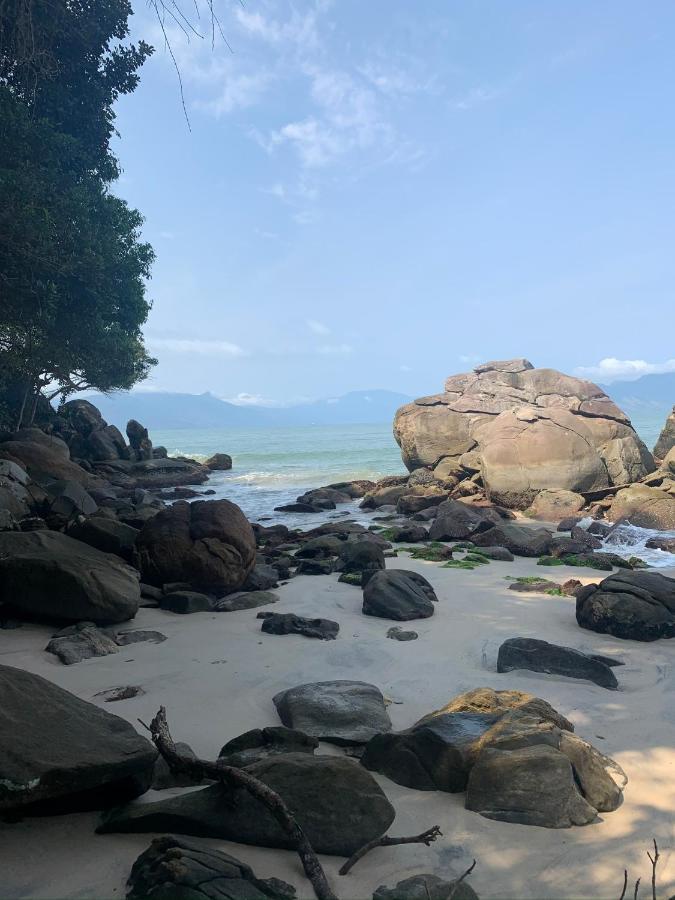 Lindo Duplex Pe Na Areia Com Praia Privativa คารากัวตาตูบา ภายนอก รูปภาพ